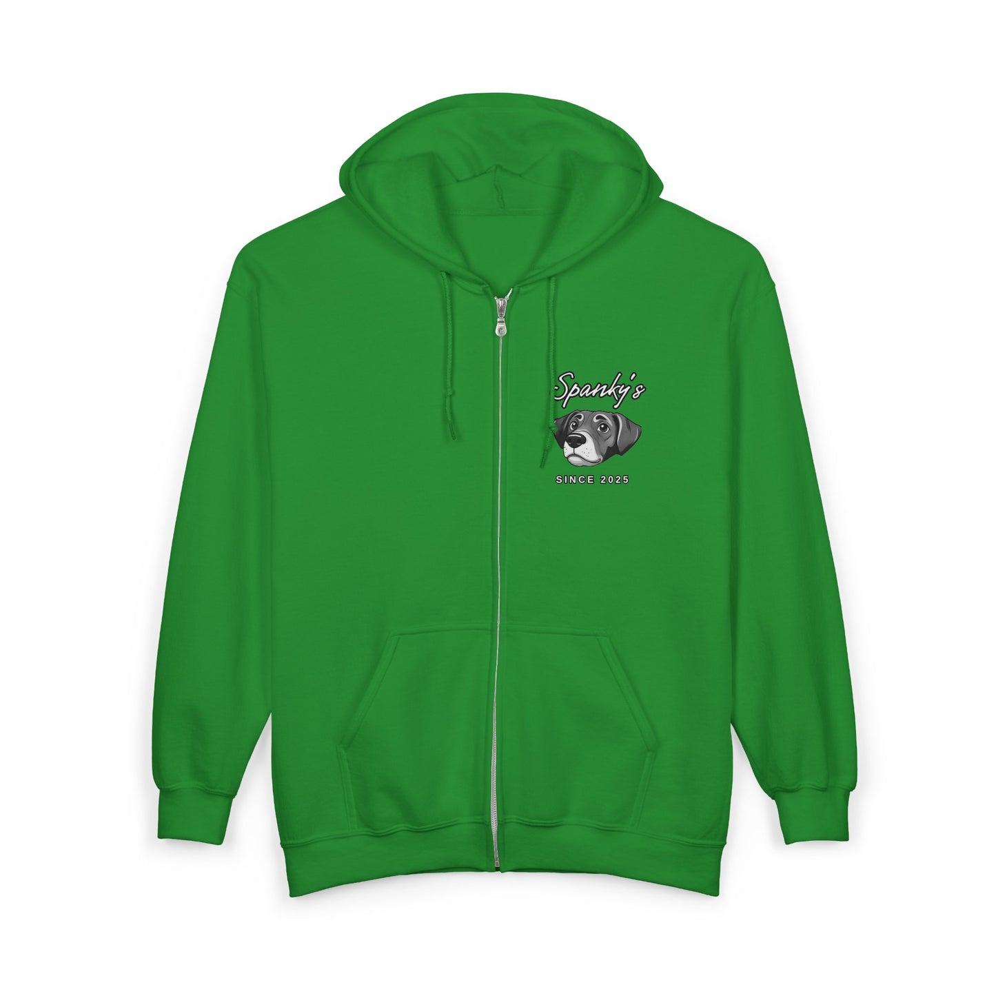 Spanky's Sauces Zip Hoodie — Hot Sauce Logo Full‑Zip Hoodie