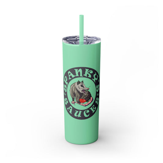 Spanky's Sauces 20oz Skinny Tumbler with Straw